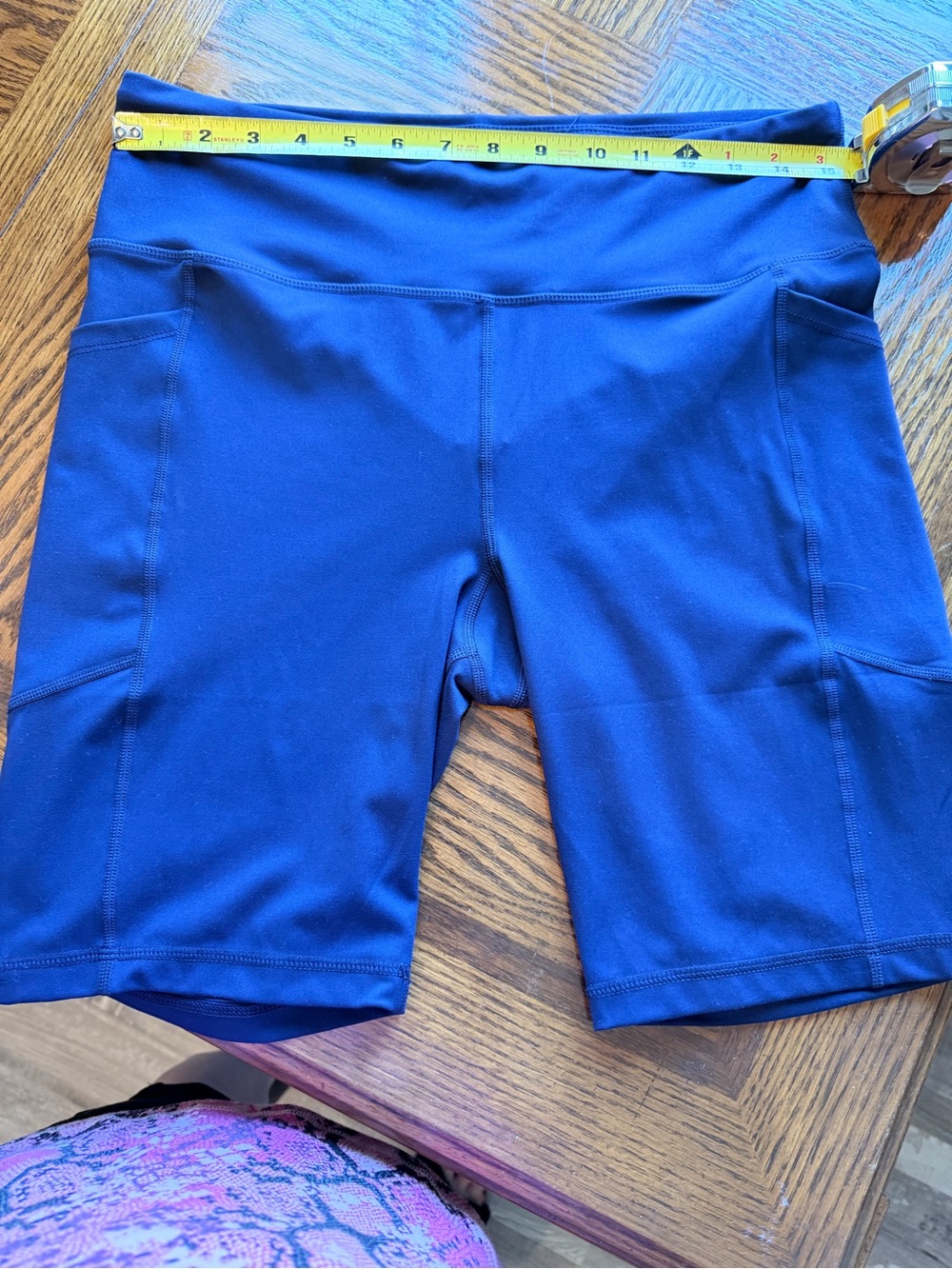 Women's High-Waist Bike Shorts in Royal Blue